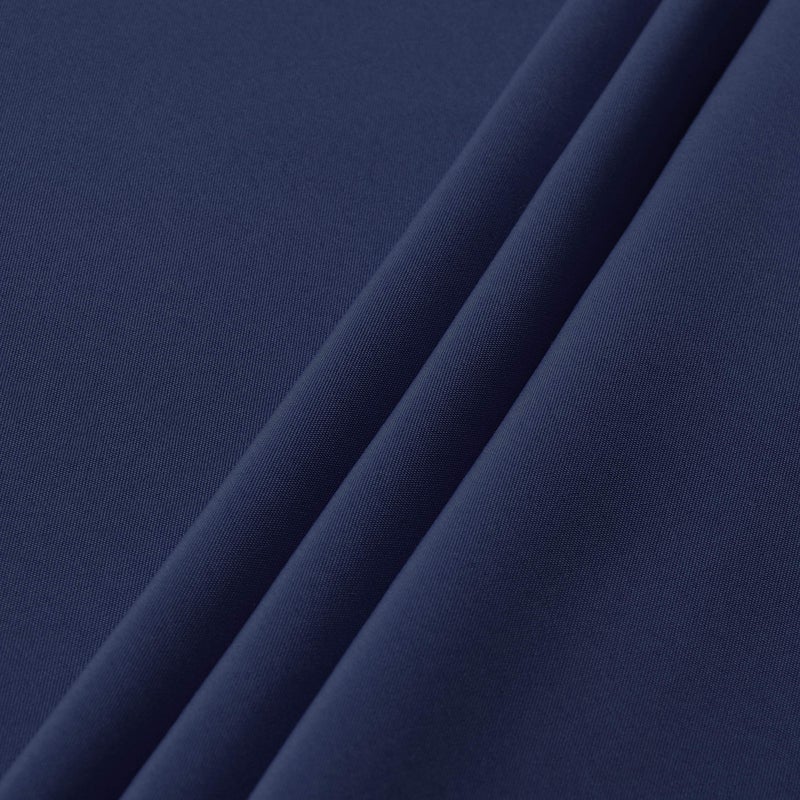 sancua Round Tablecloth - 90 Inch - Water Resistant Spill Proof Washable Polyester Table Cloth Decorative Fabric Table Cover for Dining Tables, Buffet Parties and Camping, Navy - Image 5